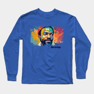 Marvin Gaye Beautiful Art Long Sleeve T-Shirt